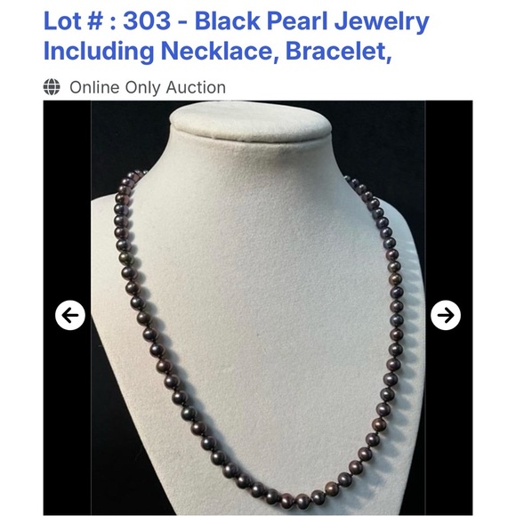 Black Pearl Jewelry Set - Picture 7 of 11